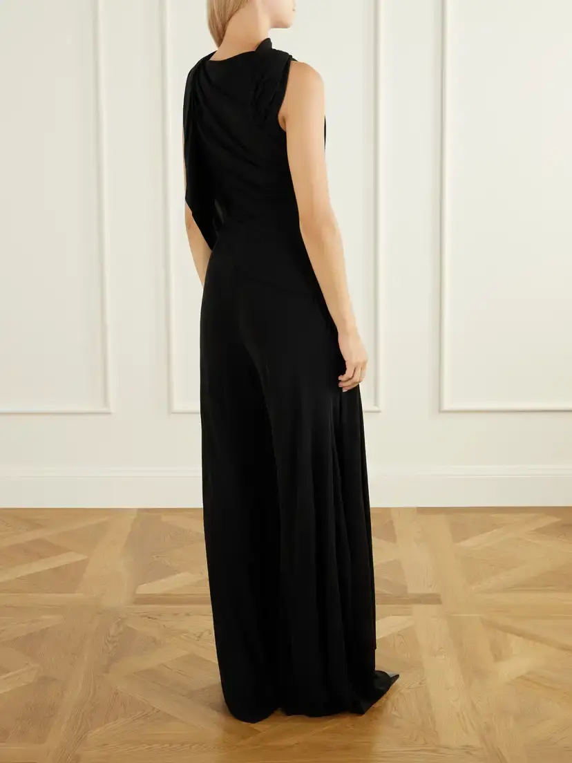 Lanvin Draped Crepe Jumpsuit | Thumbnail 3