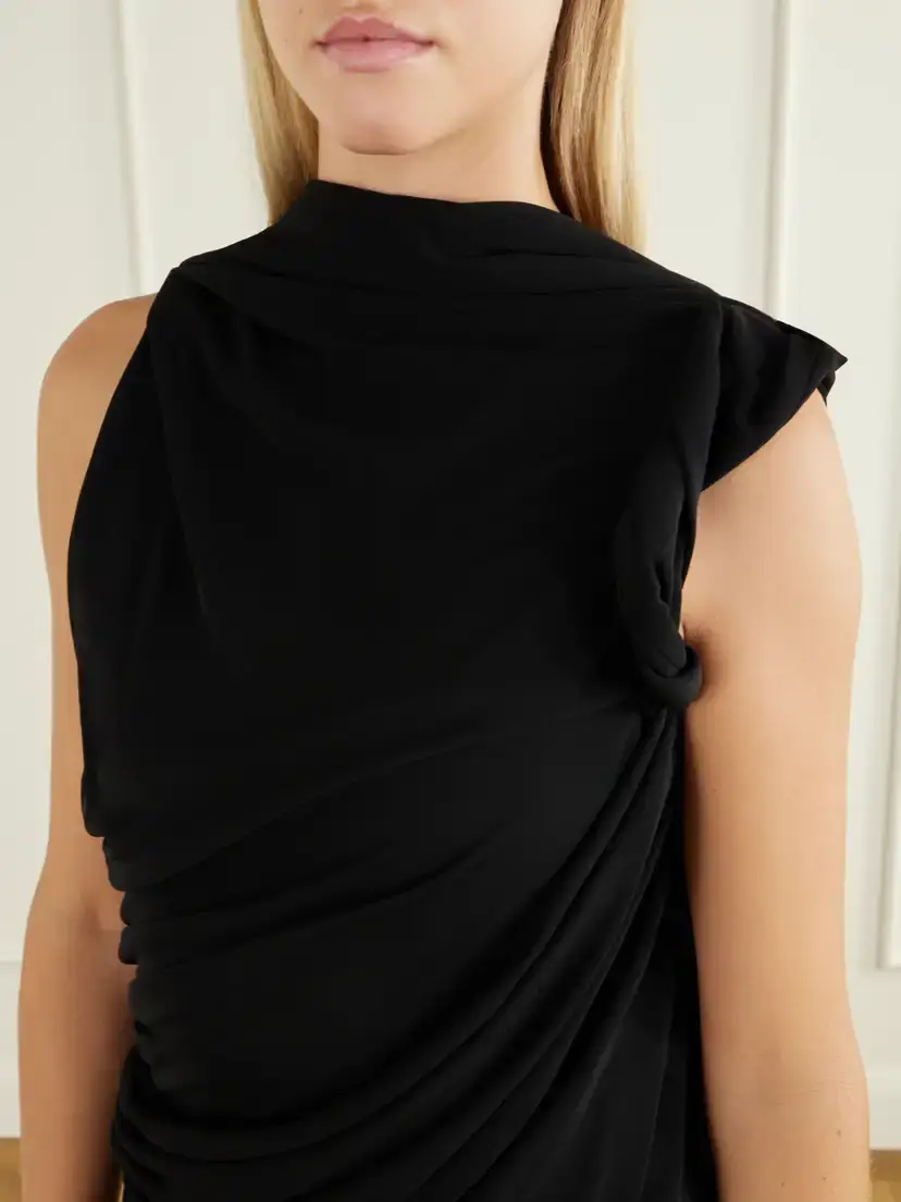Lanvin Draped Crepe Jumpsuit | Thumbnail 4