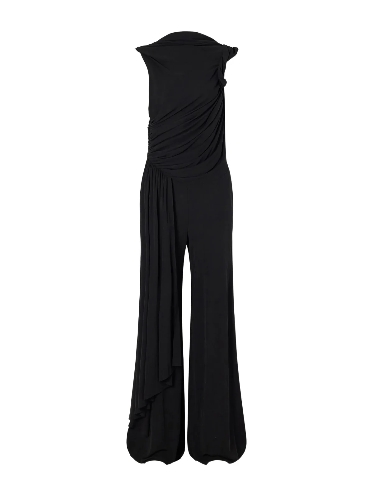 Lanvin Draped Crepe Jumpsuit