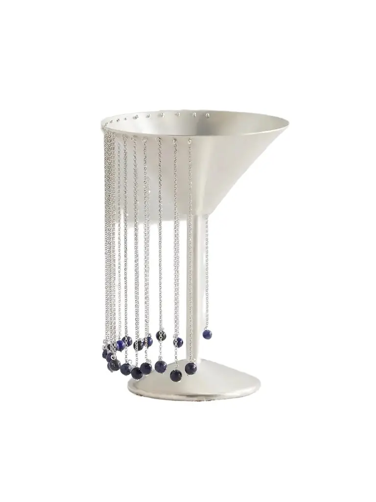 + Taller Marmo Celebration Fringed Silver-plated And Lapis Lazuli Margarita Glass + Taller Marmo Celebration Fringed Silver-plated And Lapis Lazuli Margarita Glass