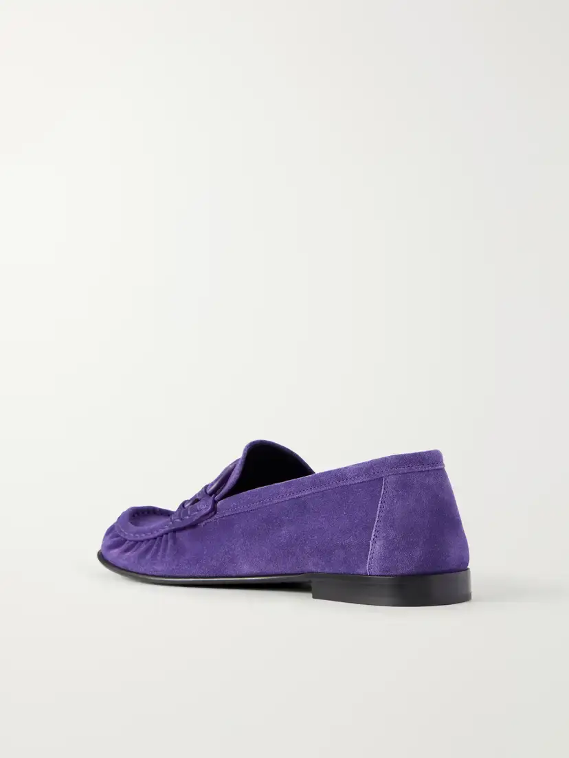 Loewe Double L Suede Loafers | Thumbnail 3