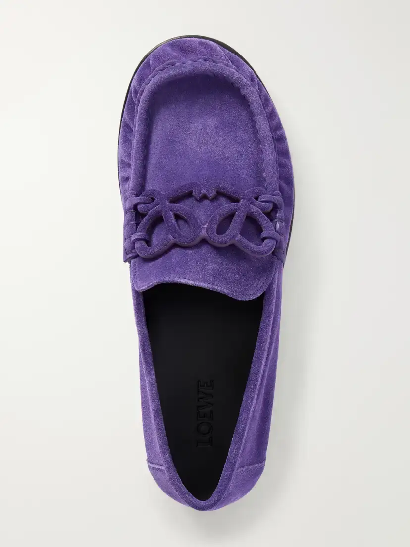 Loewe Double L Suede Loafers | Thumbnail 6