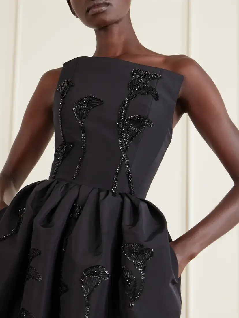 Carolina Herrera Embellished Strapless Silk-faille Gown | Thumbnail 4