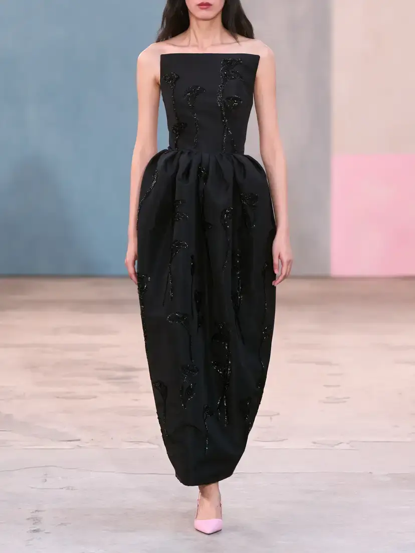Carolina Herrera Embellished Strapless Silk-faille Gown | Thumbnail 5
