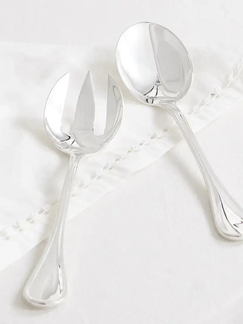 Christofle Albi Set Of Two Silver-plated Salad Servers | Thumbnail 3