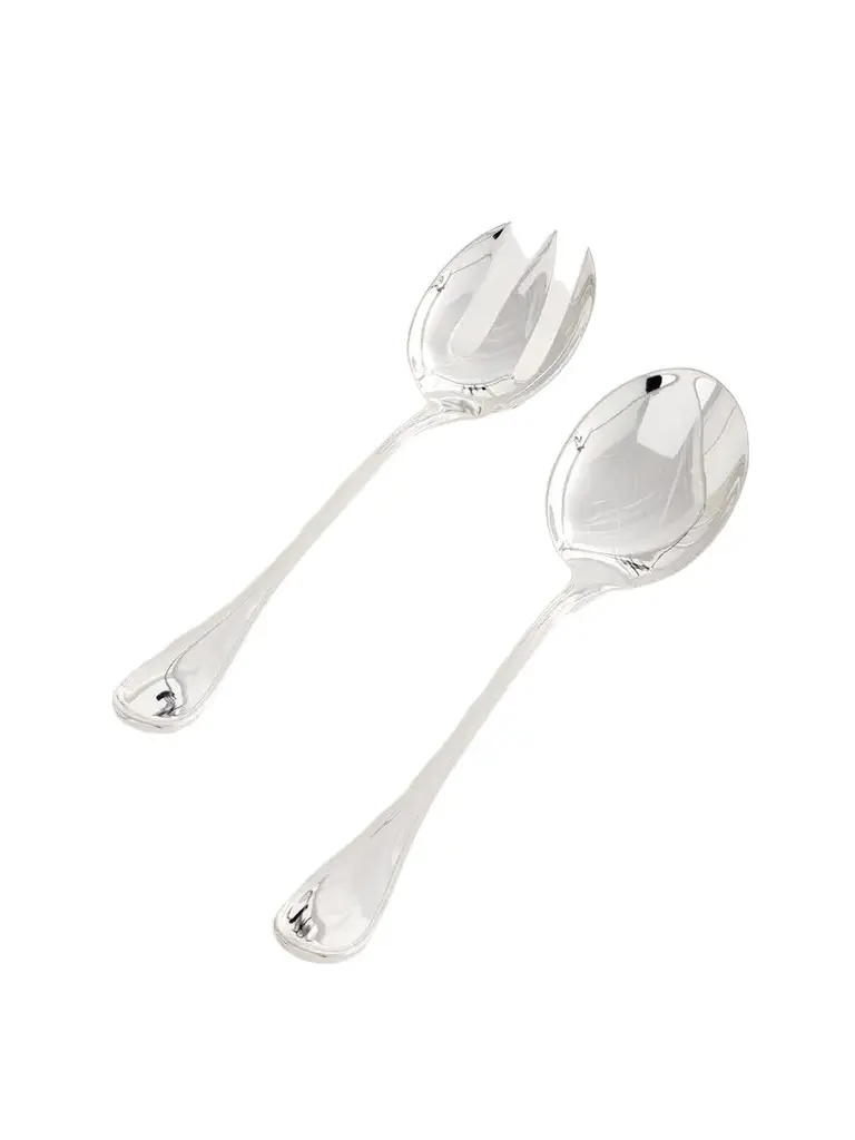 Albi Set Of Two Silver-plated Salad Servers Albi Set Of Two Silver-plated Salad Servers