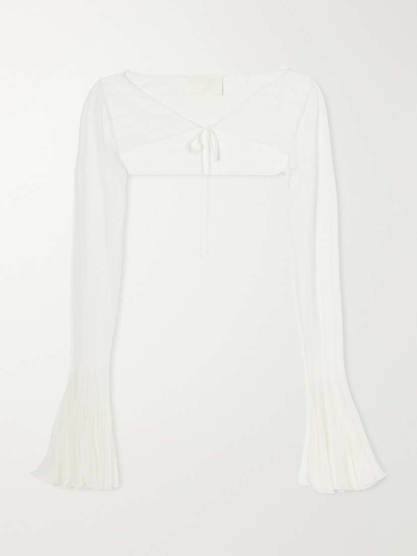 Danielle Frankel Lulu Tulle-chiffon Bolero