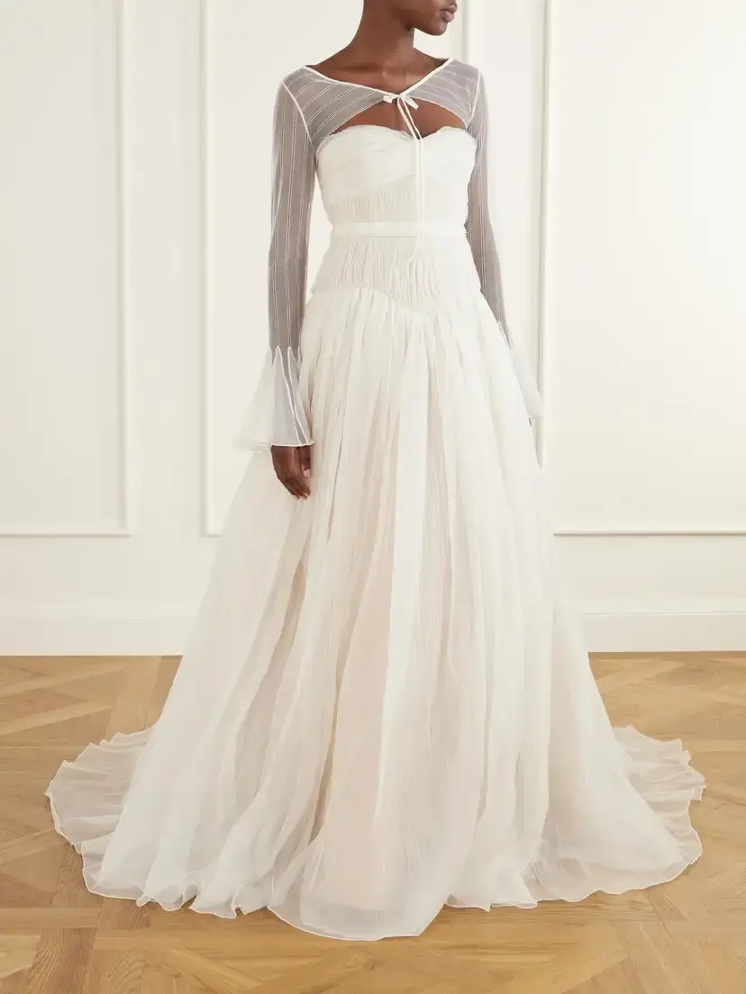 Danielle Frankel Lulu Tulle-chiffon Bolero | Thumbnail 2 Danielle Frankel Lulu Tulle-chiffon Bolero | Thumbnail 2