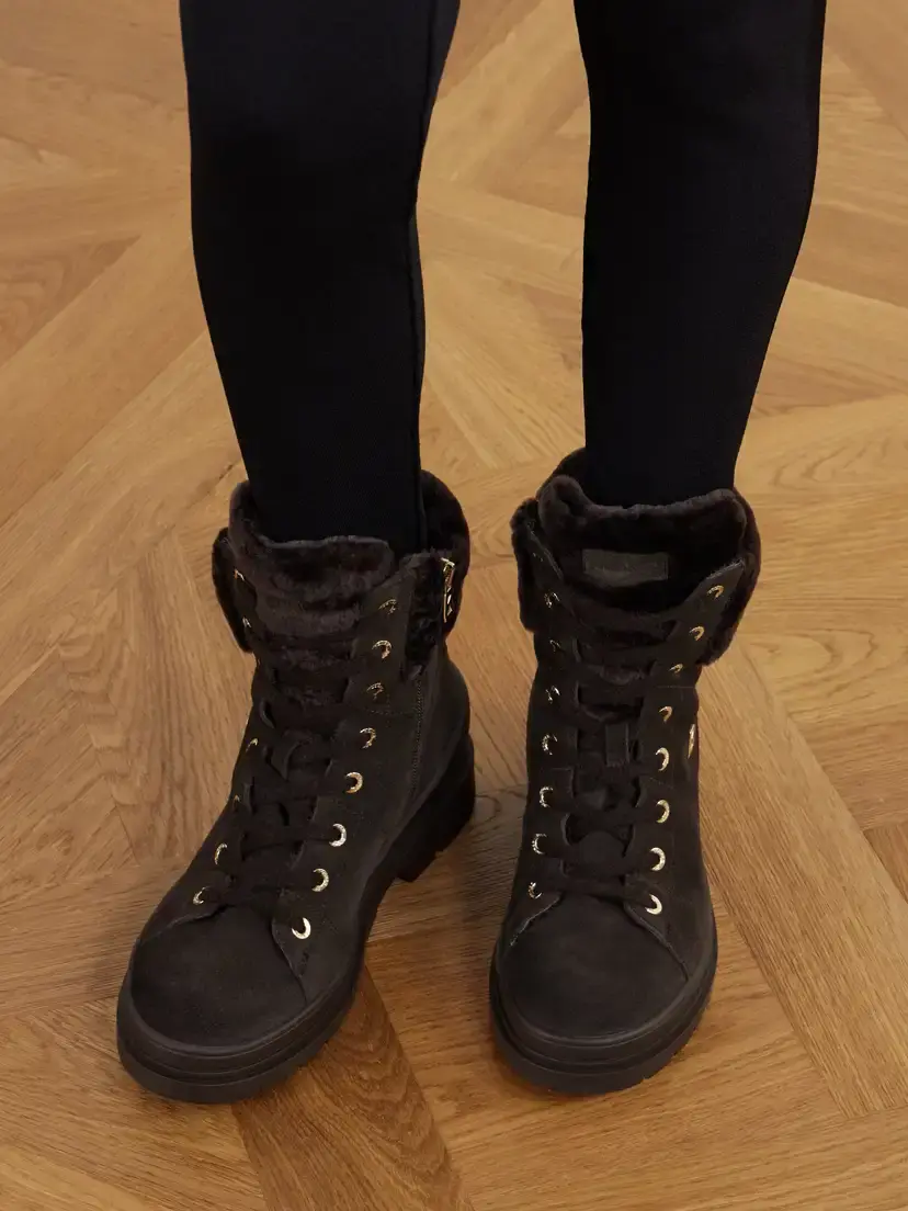 Bogner St. Moritz Shearling-trimmed Suede Ankle Boots | Thumbnail 2 Bogner St. Moritz Shearling-trimmed Suede Ankle Boots | Thumbnail 2