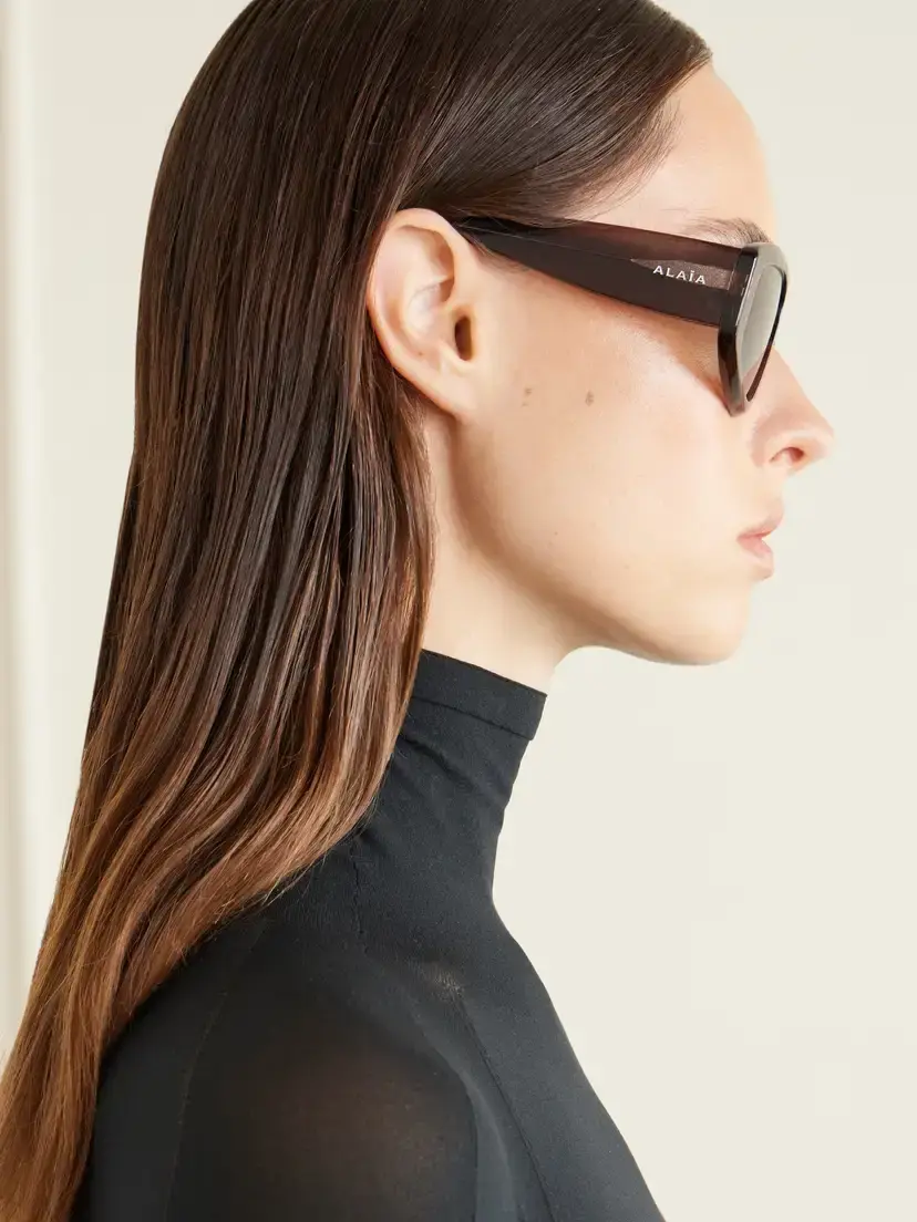 Alaïa Mask D-frame Recycled-acetate Sunglasses | Thumbnail 5