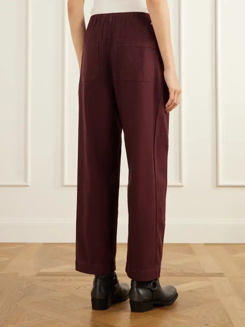 Mother The Drawn Full Pipe Flood Cotton-twill Wide-leg Pants | Thumbnail 4 Mother The Drawn Full Pipe Flood Cotton-twill Wide-leg Pants | Thumbnail 4