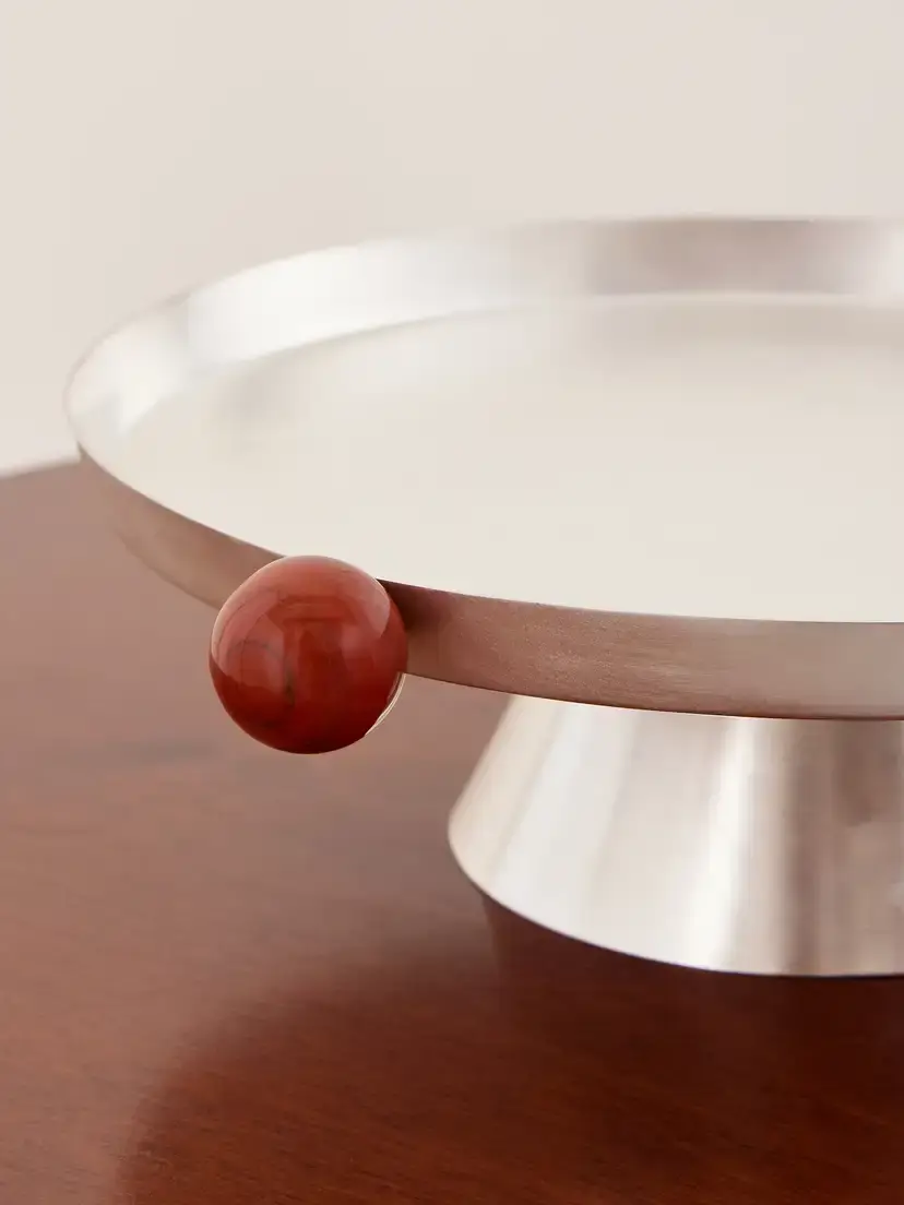 Natalia Criado Silver-plated And Stone Cake Stand | Thumbnail 3