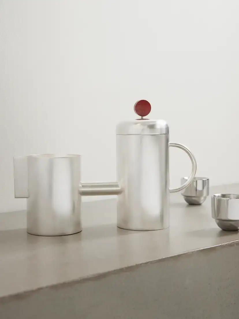 Natalia Criado Oho Silver-plated Jasper Tea Pot | Thumbnail 2 Natalia Criado Oho Silver-plated Jasper Tea Pot | Thumbnail 2