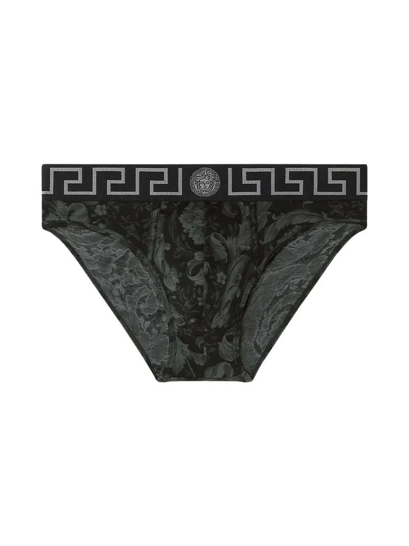 Versace Printed Jacquard Cotton-Jersey Briefs