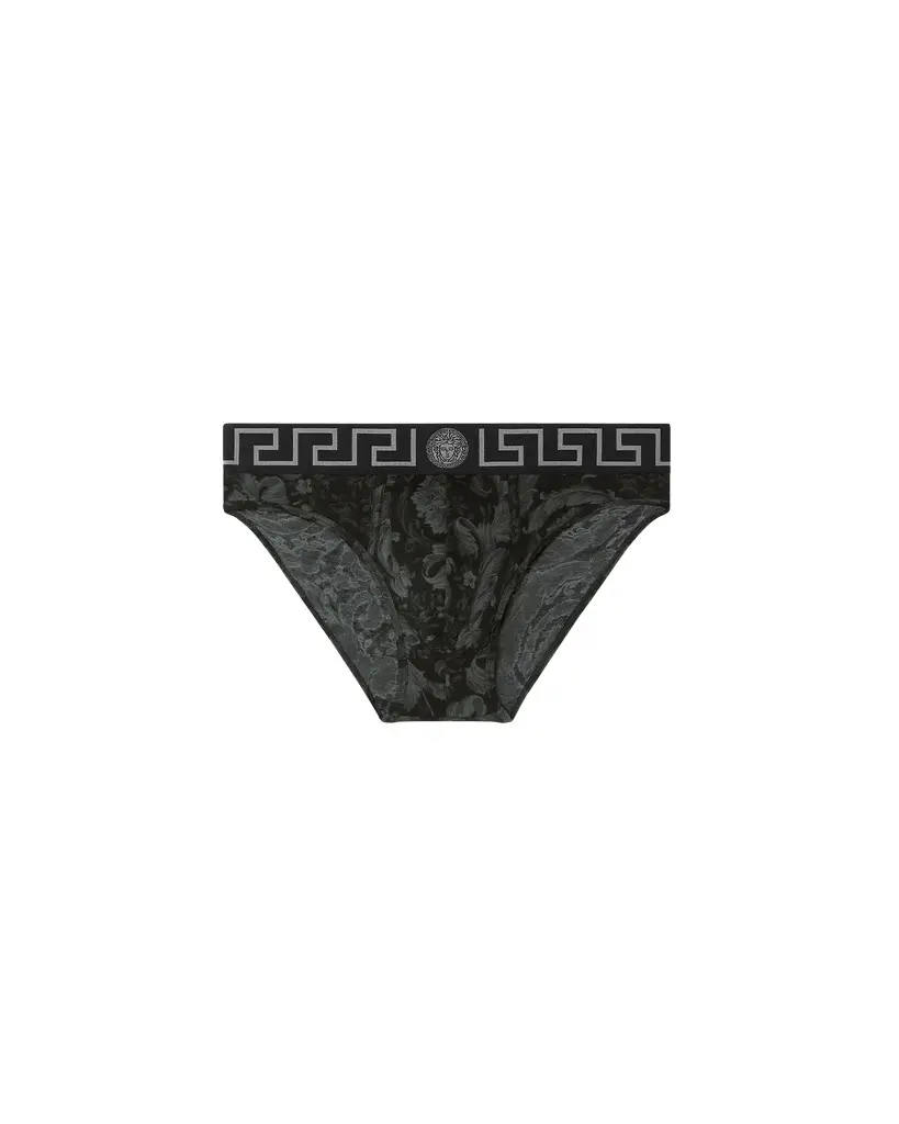 Versace Printed Jacquard Cotton-Jersey Briefs