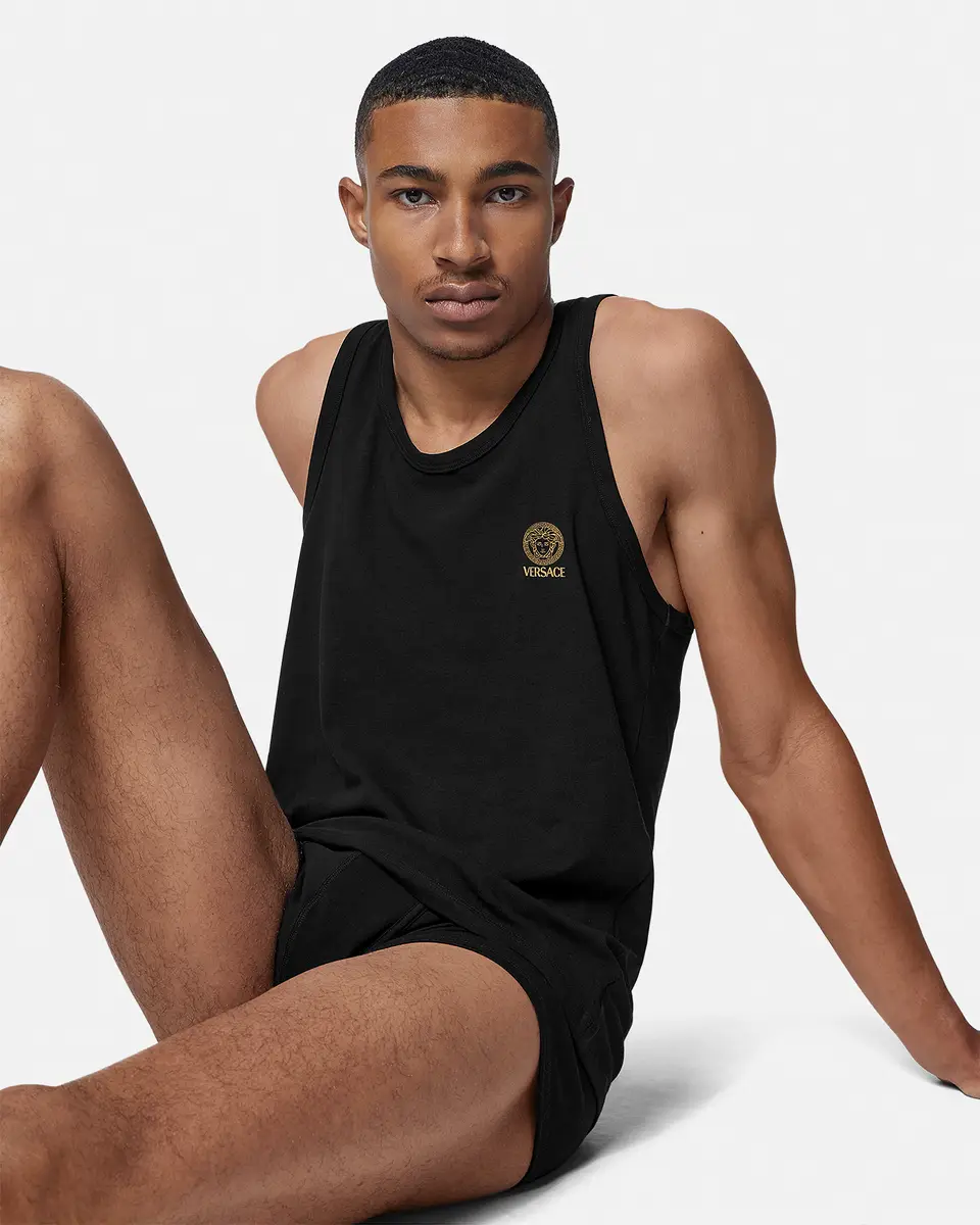 Versace Cotton-Jersey Tank Top Undershirt