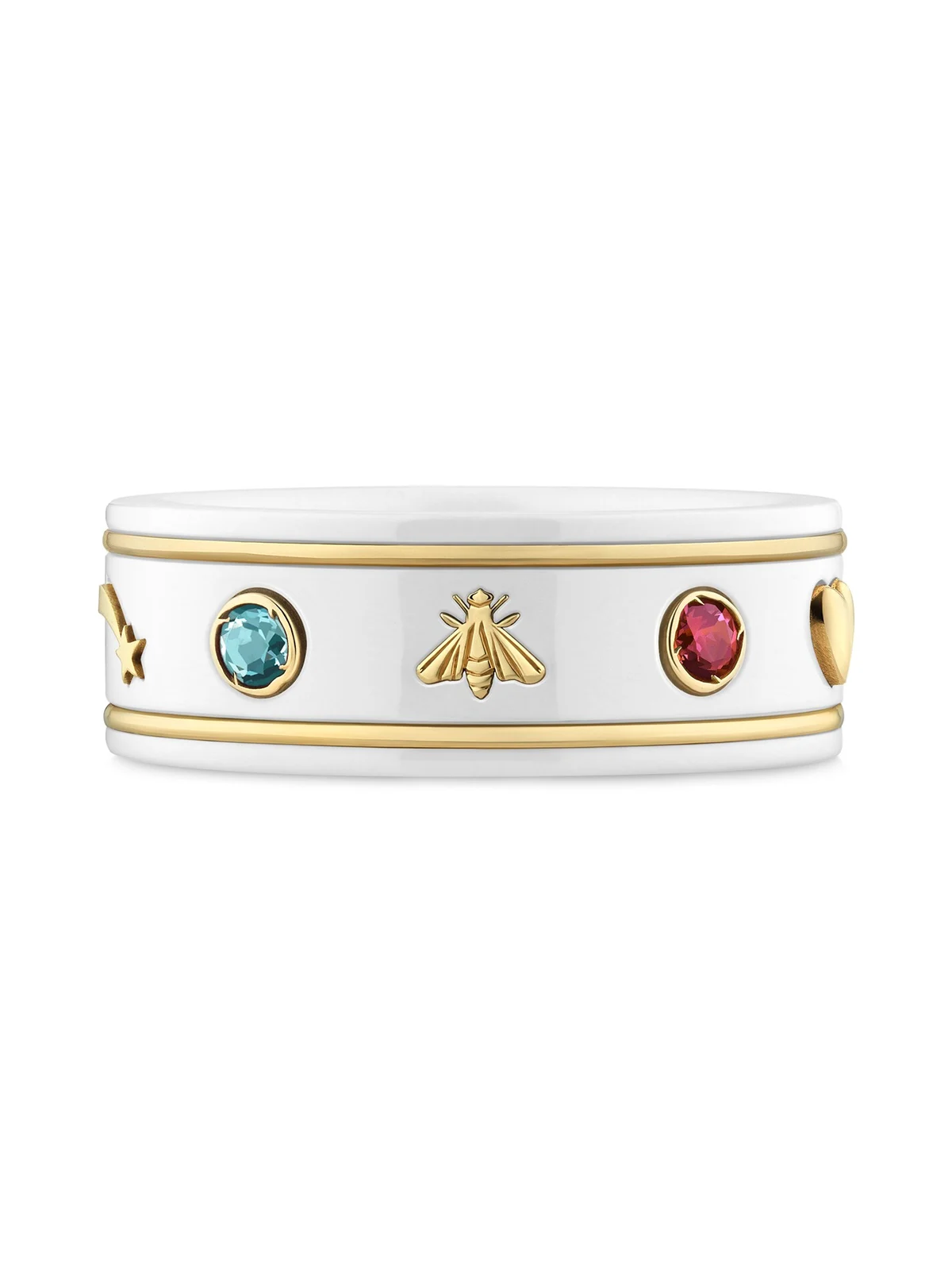 Gucci Icon 18k Ring With Gemstones
