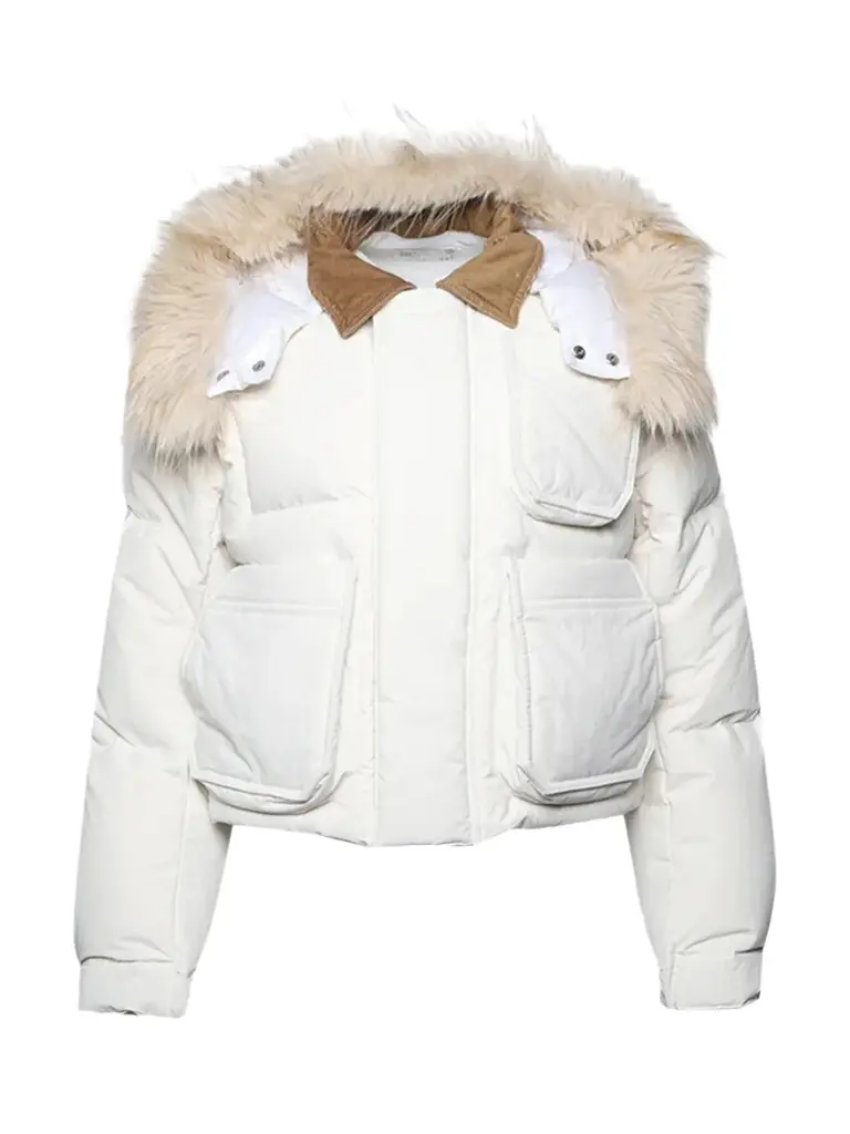 Faux Fur Collar Puffer Blouson