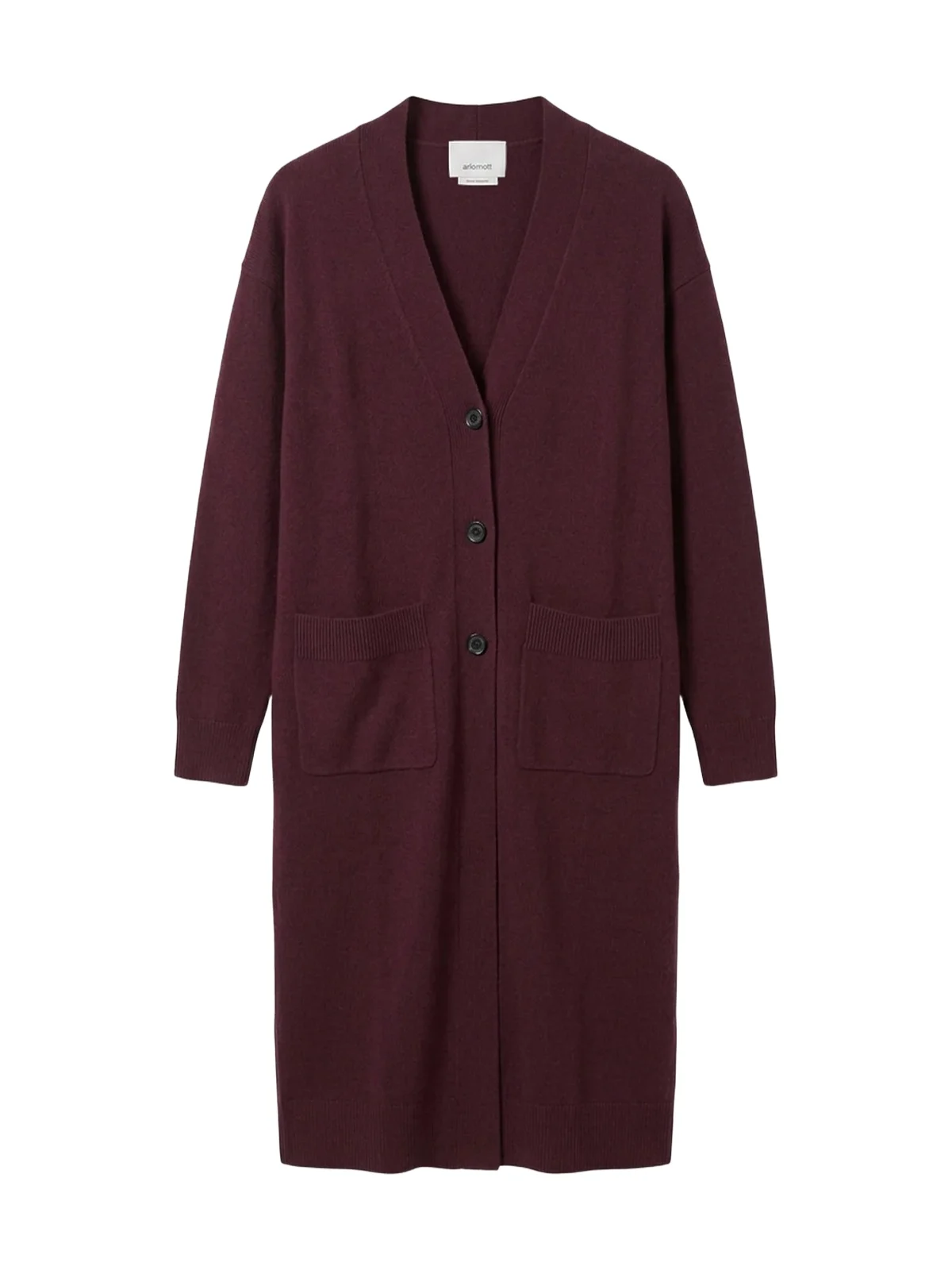 ARLO MOTT Lorimer Long Wool-Cashmere Cardigan