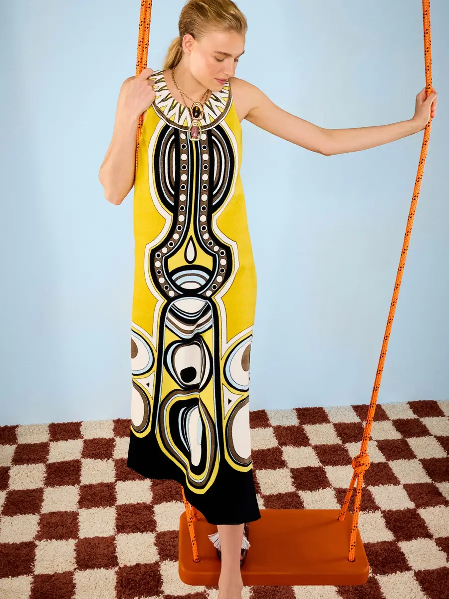 La DoubleJ Totem Cotton Terry Midi Dress | Thumbnail 4 La DoubleJ Totem Cotton Terry Midi Dress | Thumbnail 4