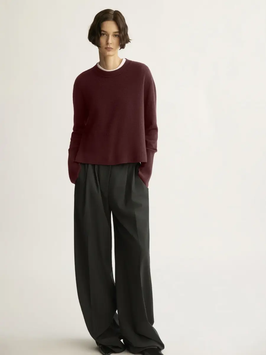 ARLO MOTT Warren Classic Wool-Cashmere Crewneck Sweater | Thumbnail 2