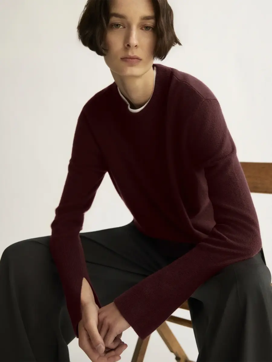 ARLO MOTT Warren Classic Wool-Cashmere Crewneck Sweater | Thumbnail 4