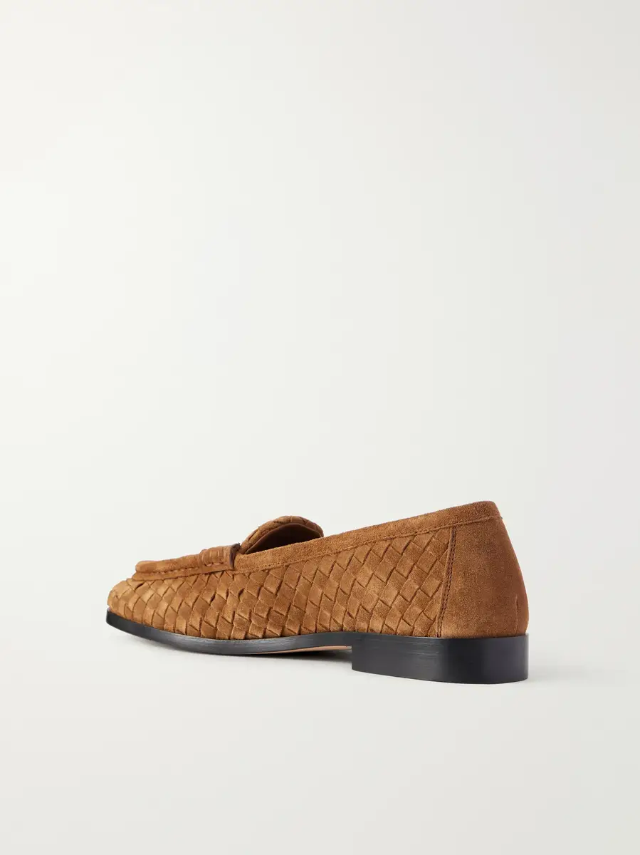 Bottega Veneta Intrecciato suede loafers | Thumbnail 3 Bottega Veneta Intrecciato suede loafers | Thumbnail 3