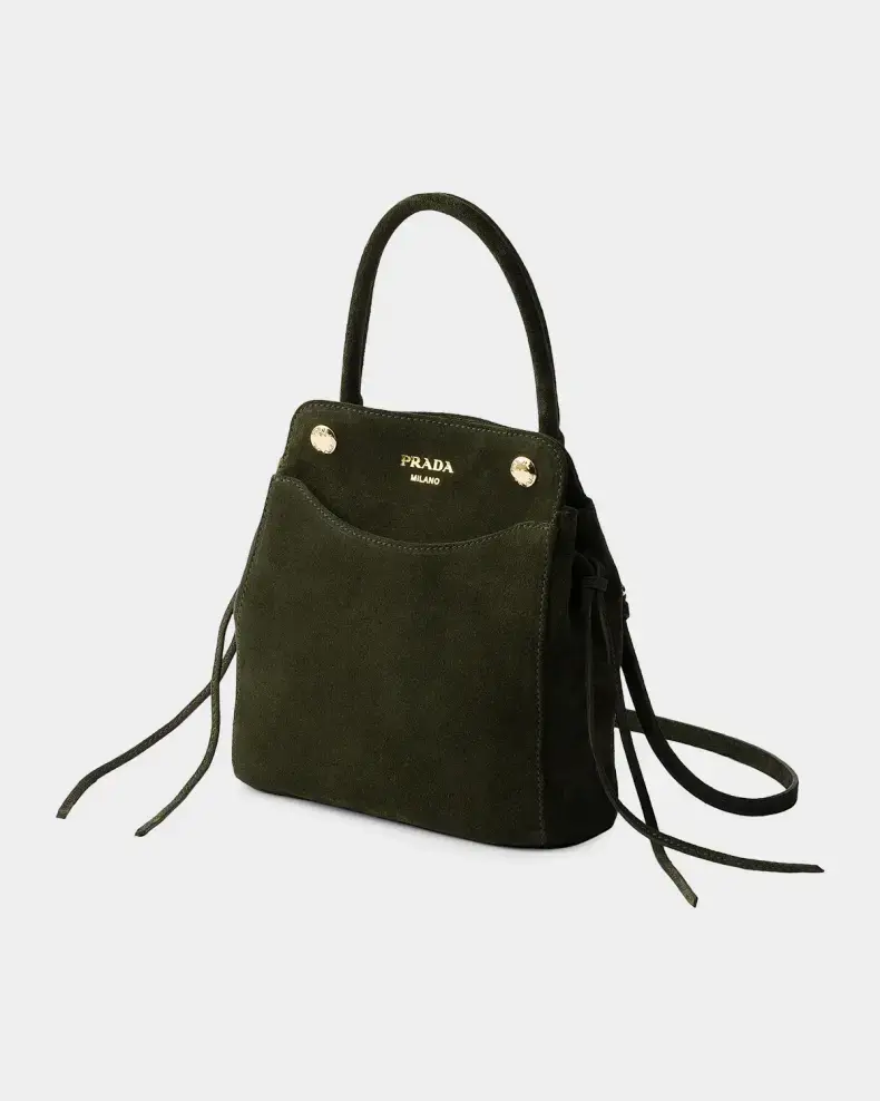 Prada Carry Mini Suede Top Handle Bag | Thumbnail 2