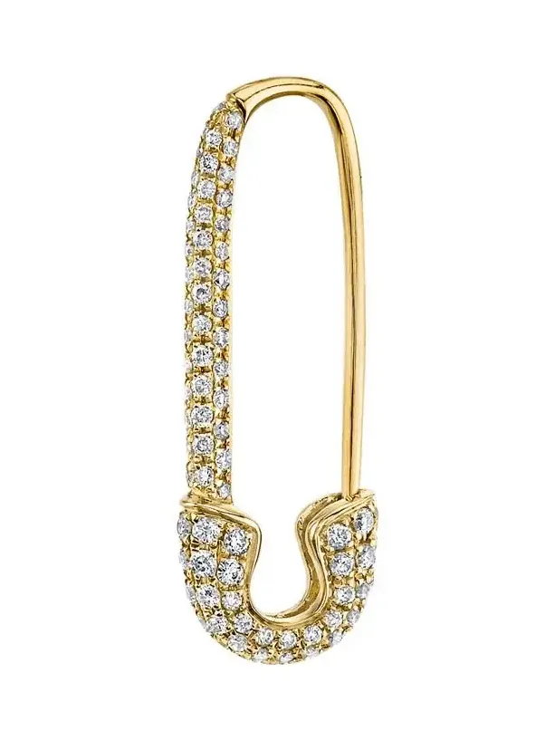 DIAMOND SAFETY PIN EARRING - RIGHT DIAMOND SAFETY PIN EARRING - RIGHT