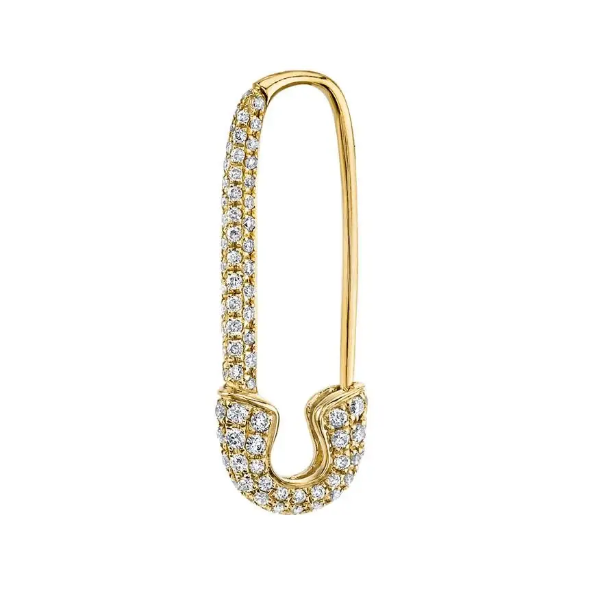 Anita Ko DIAMOND SAFETY PIN EARRING - RIGHT