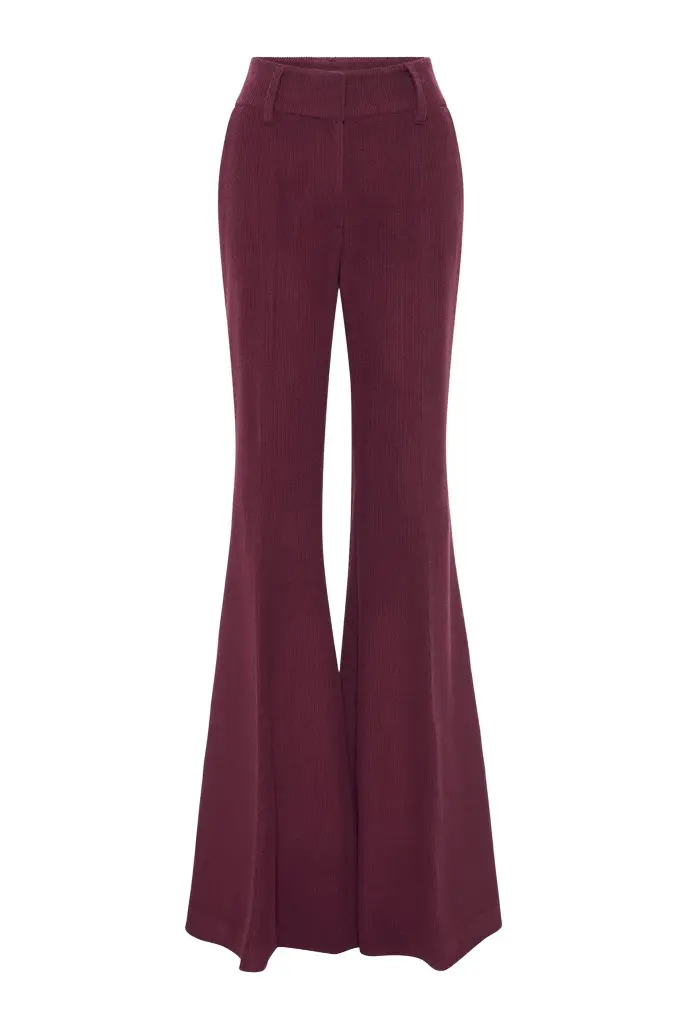 Rhein Pant in Plum Cashmere Wool Corduroy Rhein Pant in Plum Cashmere Wool Corduroy