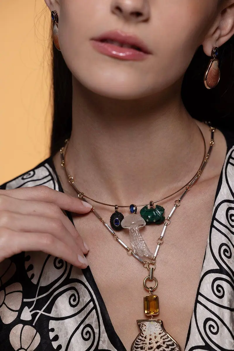 DEZSO BY SARA BELTRÁN Wave Wire Necklace | Thumbnail 3 DEZSO BY SARA BELTRÁN Wave Wire Necklace | Thumbnail 3