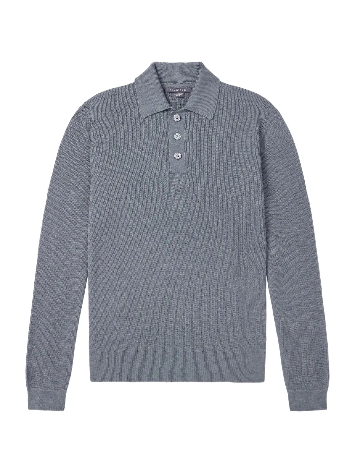 Begg & Co Adrien Cashmere and Silk -Blend Polo Sweater - Men