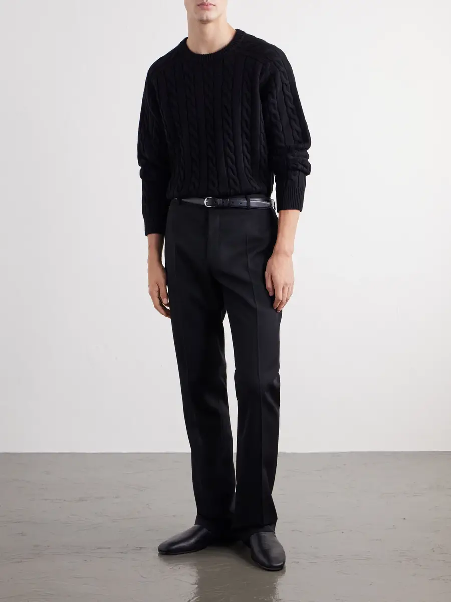 TOTEME Cable-Knit Wool Sweater - Men | Thumbnail 2 TOTEME Cable-Knit Wool Sweater - Men | Thumbnail 2