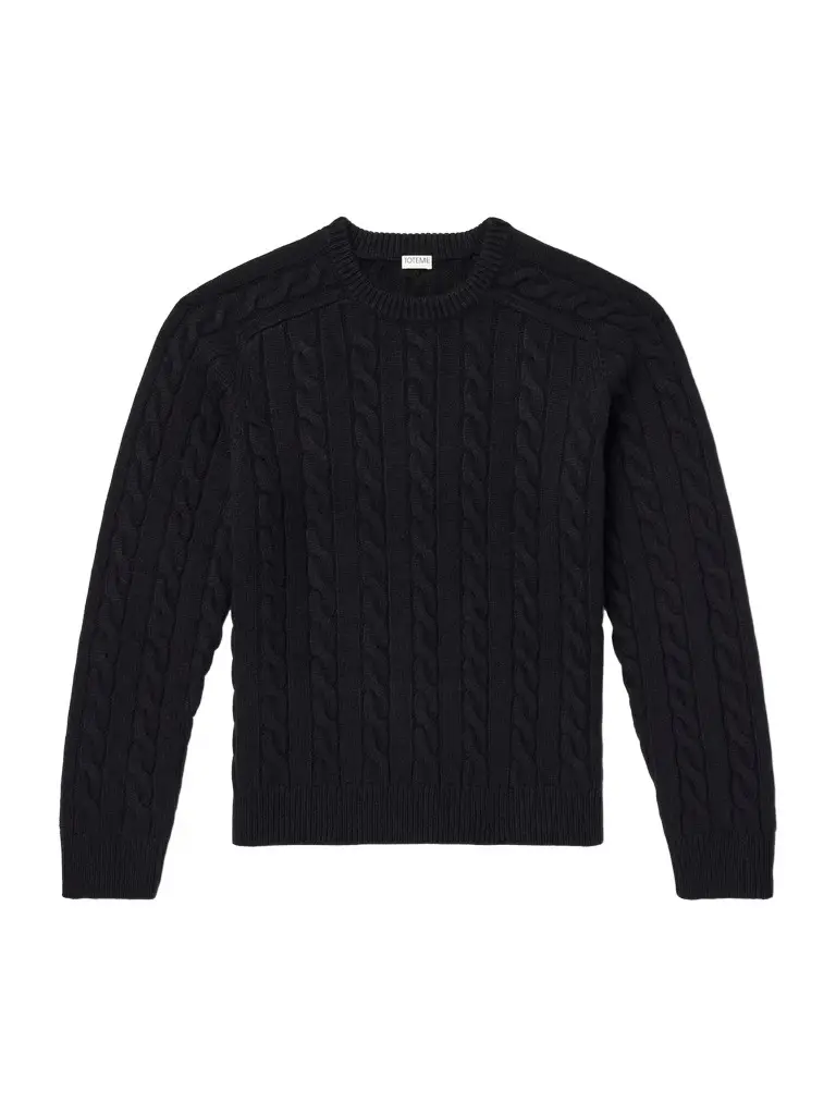 TOTEME Cable-Knit Wool Sweater - Men