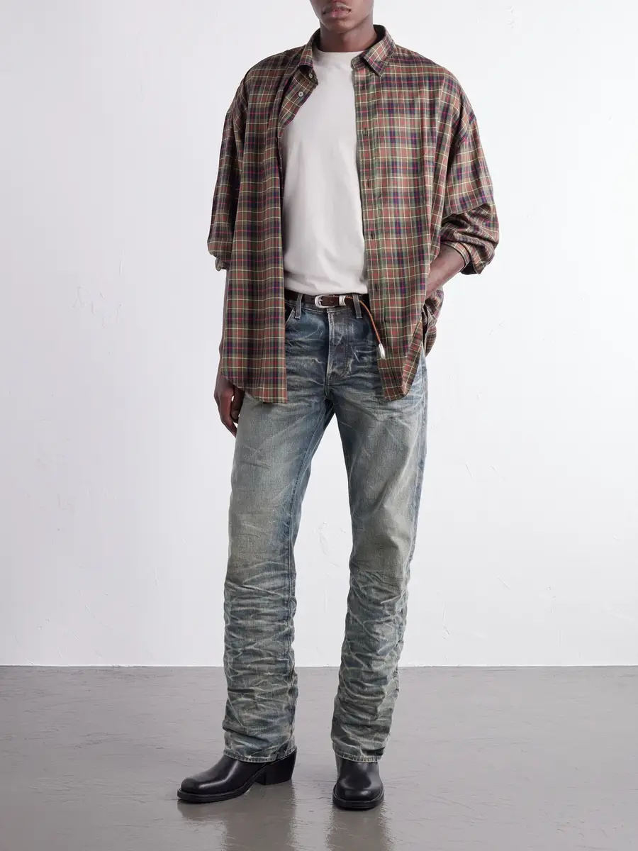 Acne Studios Washed Whiskered Straight-Leg Jeans - Men | Thumbnail 2 Acne Studios Washed Whiskered Straight-Leg Jeans - Men | Thumbnail 2