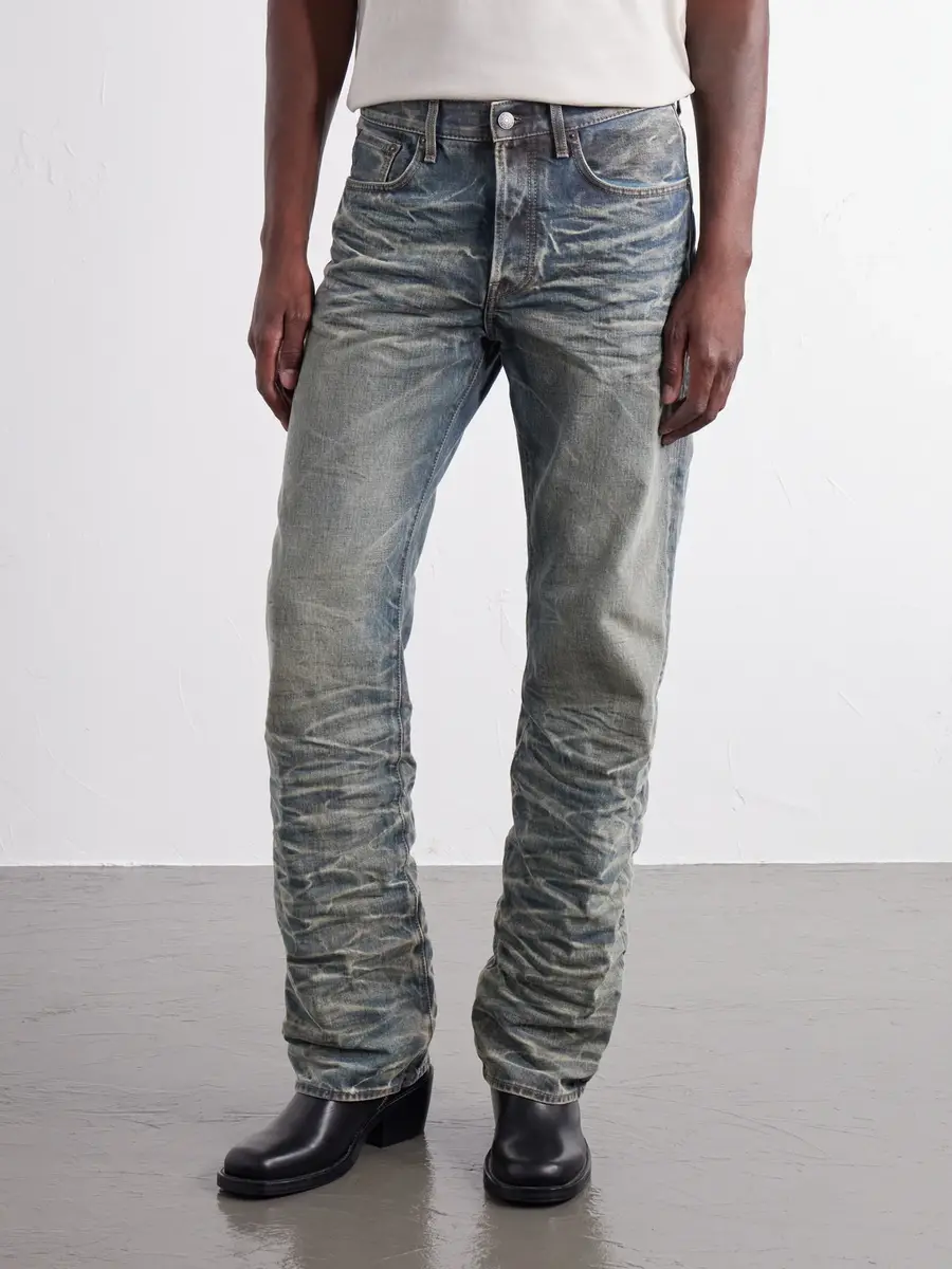 Acne Studios Washed Whiskered Straight-Leg Jeans - Men | Thumbnail 3 Acne Studios Washed Whiskered Straight-Leg Jeans - Men | Thumbnail 3