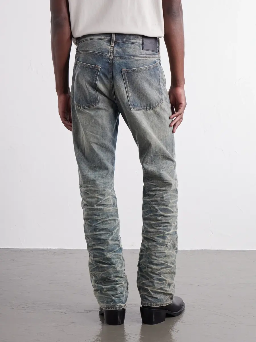 Acne Studios Washed Whiskered Straight-Leg Jeans - Men | Thumbnail 4 Acne Studios Washed Whiskered Straight-Leg Jeans - Men | Thumbnail 4