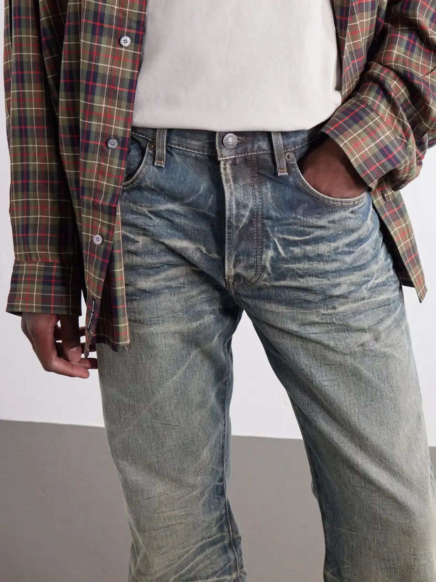 Acne Studios Washed Whiskered Straight-Leg Jeans - Men | Thumbnail 5 Acne Studios Washed Whiskered Straight-Leg Jeans - Men | Thumbnail 5