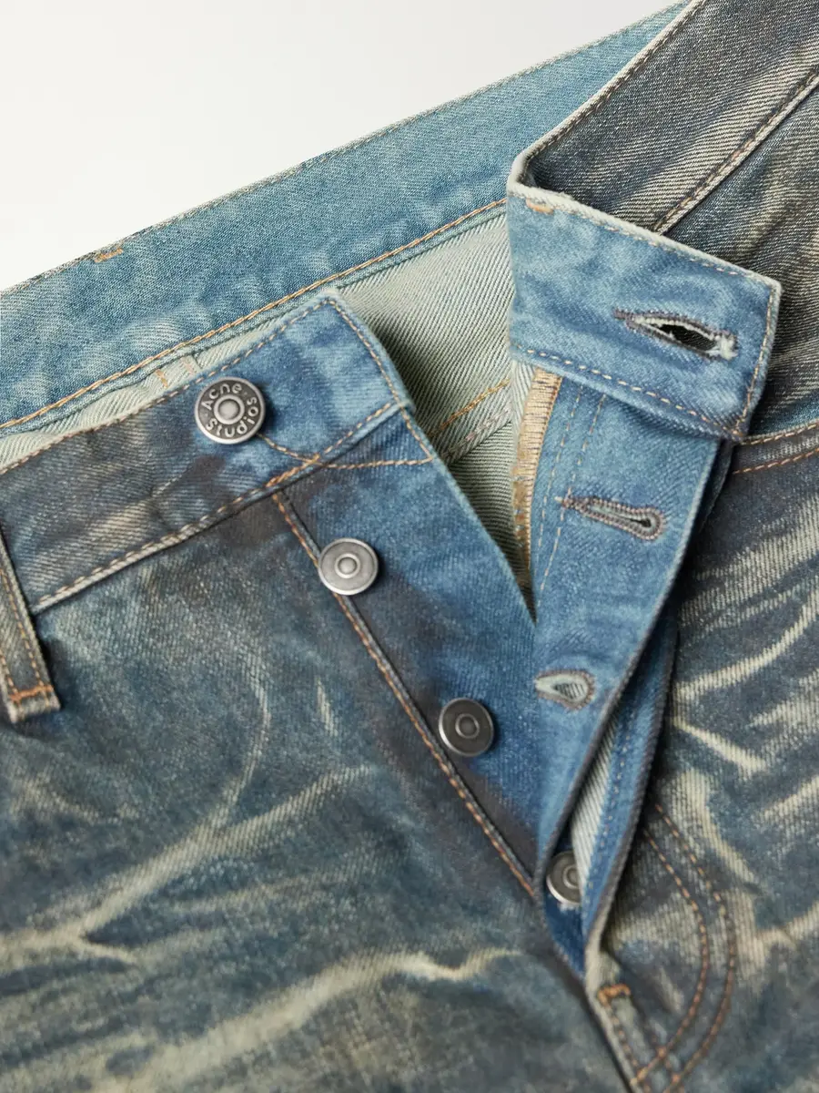Acne Studios Washed Whiskered Straight-Leg Jeans - Men | Thumbnail 6 Acne Studios Washed Whiskered Straight-Leg Jeans - Men | Thumbnail 6