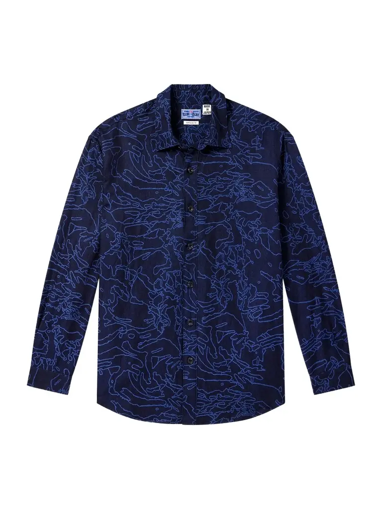 Blue Blue Japan Cotton-Jacquard Shirt - Men