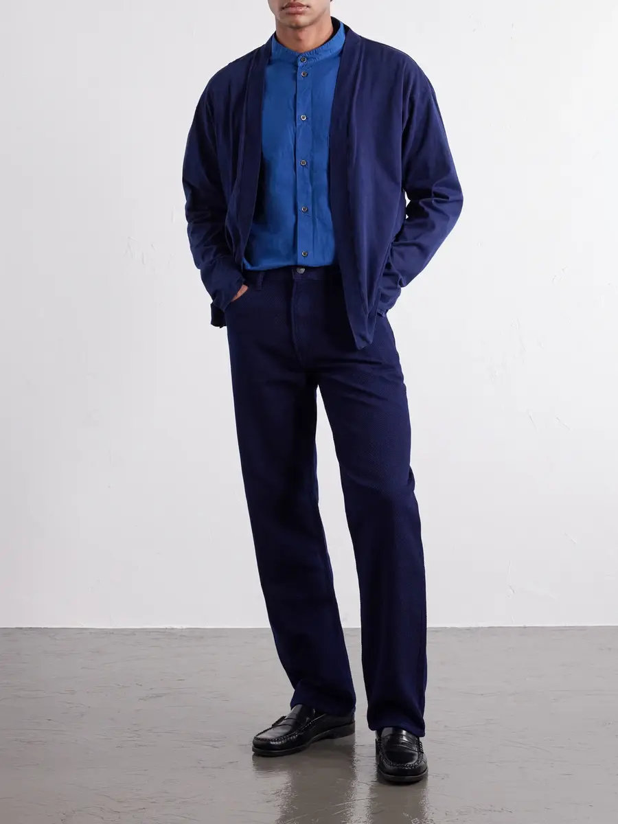 Blue Blue Japan Cotton-Jersey Cardigan - Men | Thumbnail 2 Blue Blue Japan Cotton-Jersey Cardigan - Men | Thumbnail 2