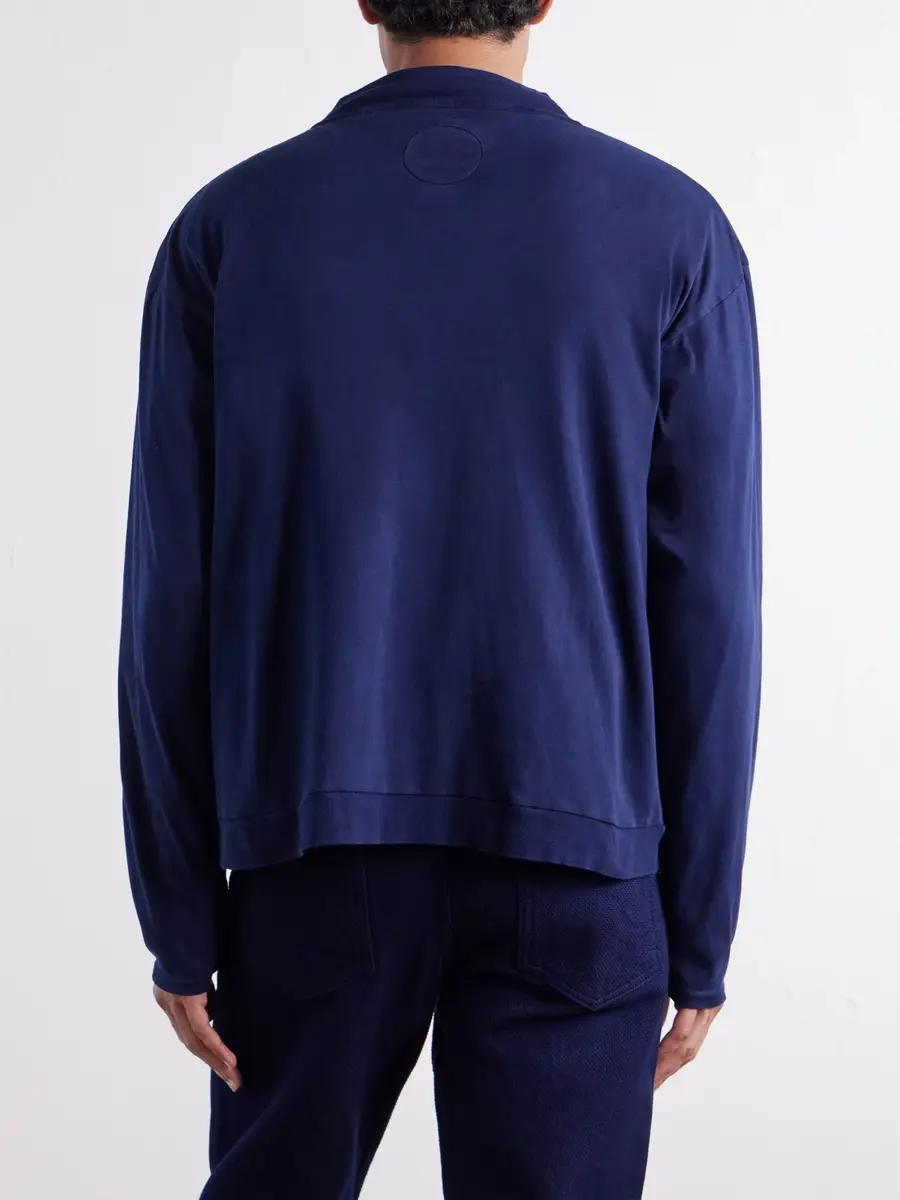 Blue Blue Japan Cotton-Jersey Cardigan - Men | Thumbnail 4 Blue Blue Japan Cotton-Jersey Cardigan - Men | Thumbnail 4