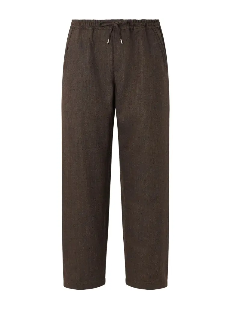 A Kind Of Guise Samurai Wide-Leg Wool-Twill Drawstring Trousers - Men