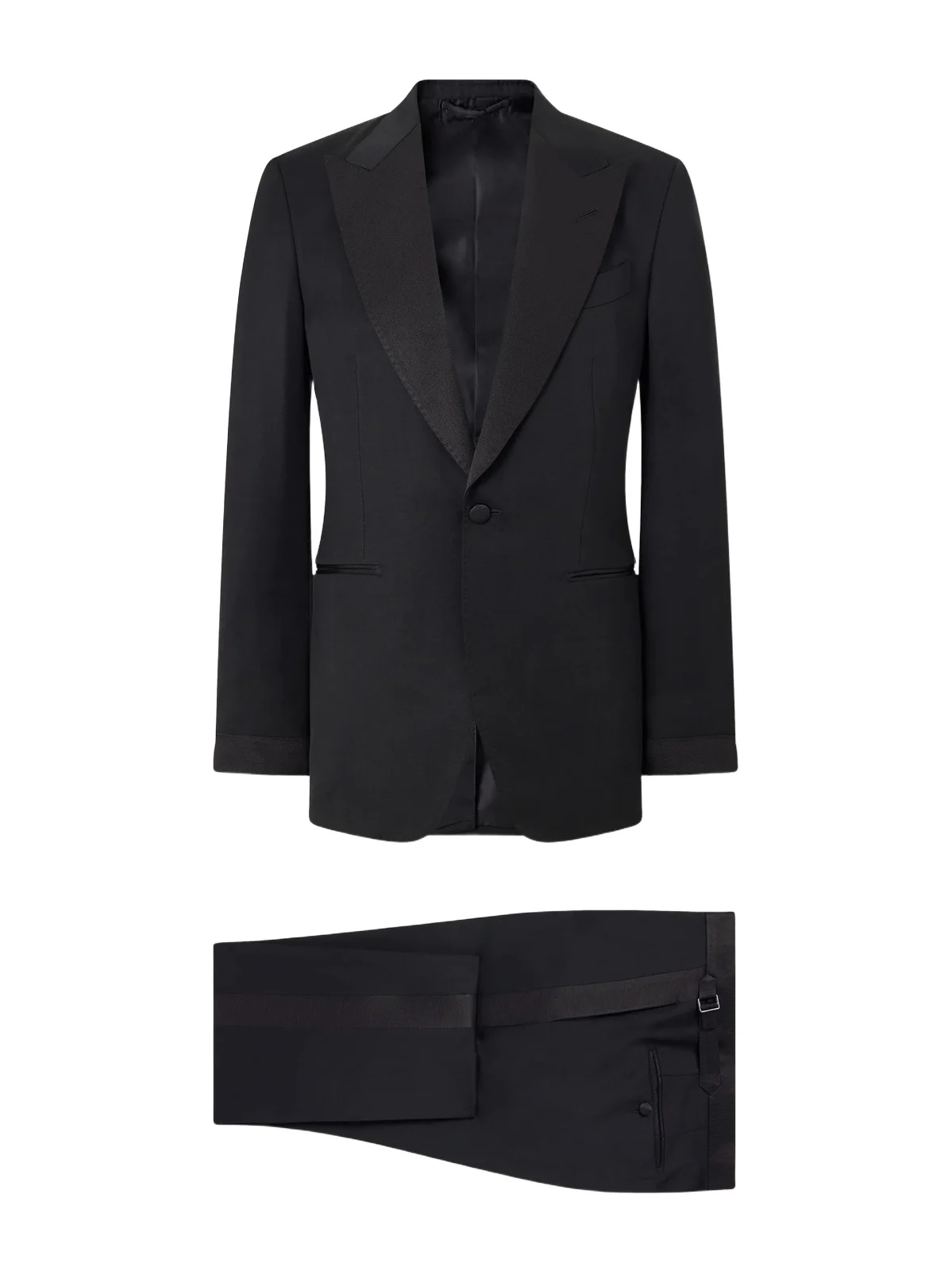 Tom Ford Shelton Grosgrain-Trimmed Wool and Mohair-Blend Twill Tuxedo Suit - Men
