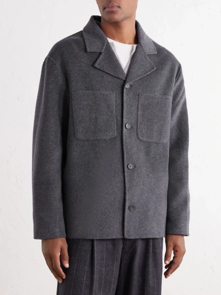 OFFICINE GÉNÉRALE Hayri Brushed-Wool Overshirt - Men | Thumbnail 3 OFFICINE GÉNÉRALE Hayri Brushed-Wool Overshirt - Men | Thumbnail 3