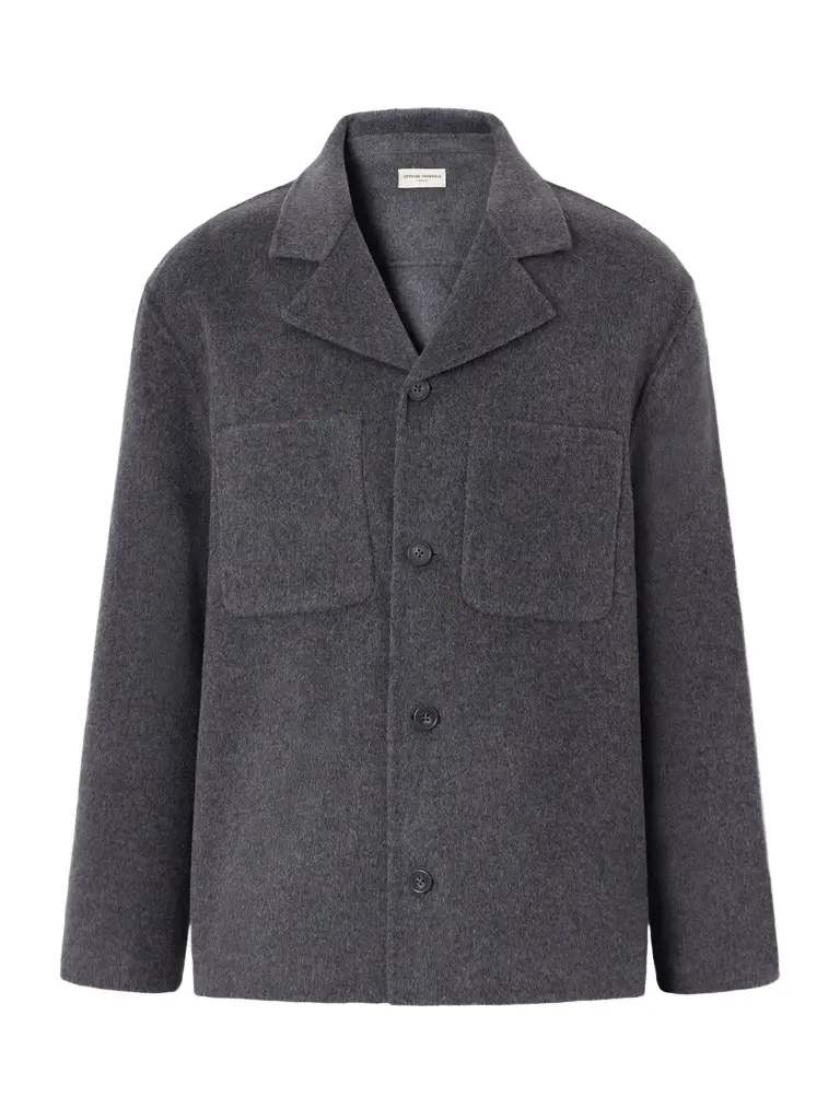 OFFICINE GÉNÉRALE Hayri Brushed-Wool Overshirt - Men