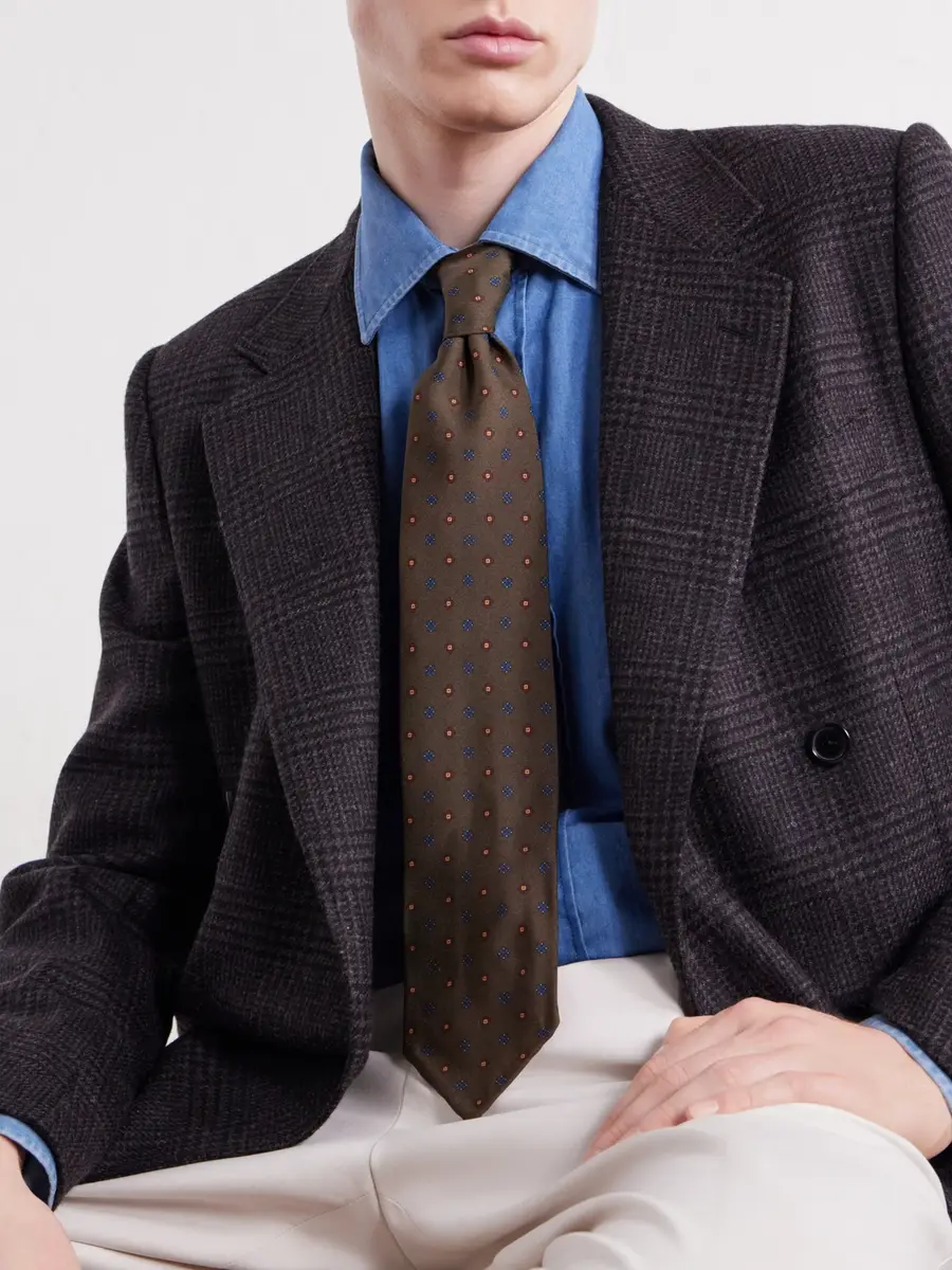 Rubinacci 8cm Printed Silk-Twill Tie - Men | Thumbnail 3 Rubinacci 8cm Printed Silk-Twill Tie - Men | Thumbnail 3