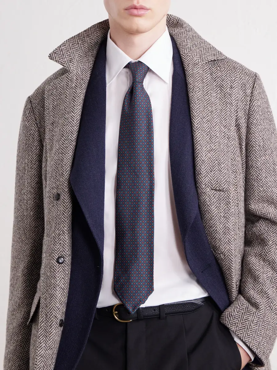 Rubinacci 8cm Printed Silk-Twill Tie - Men | Thumbnail 2 Rubinacci 8cm Printed Silk-Twill Tie - Men | Thumbnail 2