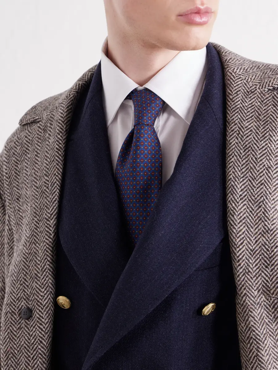 Rubinacci 8cm Printed Silk-Twill Tie - Men | Thumbnail 3 Rubinacci 8cm Printed Silk-Twill Tie - Men | Thumbnail 3